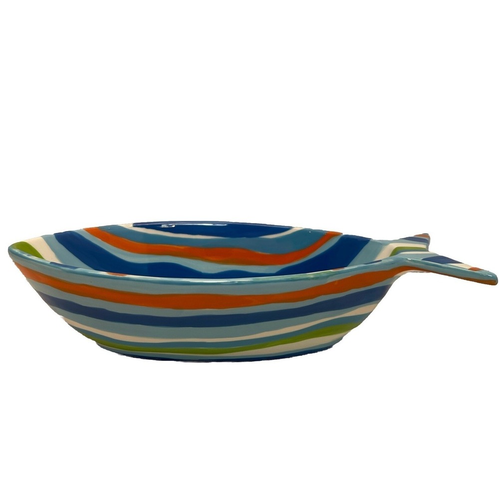Boston Warehouse Ceramic Fish Dip Bowl 9.25"x3.77"